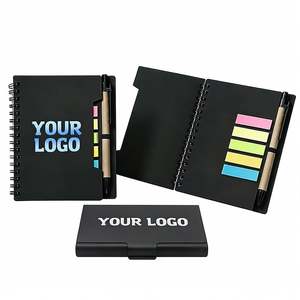 Wholesale <b>Small</b> Kraft <b>Notebook</b> with Pen Stationary Sticky Note Custom Gift Promo Business <b>Notebook</b> with Logo and Pen - Product Image 1