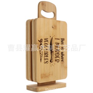 ชุดเขียงไม้ไผ่เย่หยิง ขนาด 22x15x0.9 ซม. แบบสองด้าน มีหูจับ สำหรับใช้ในครัว - Product Image 3
