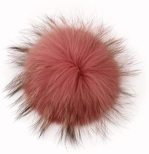 Tự Nhiên Hairball <span class=keywords><strong>Pompom</strong></span> Lông Gấu Trúc Thật Với Nút Snap Lớn Lông Bóng Pom Pom Cho <span class=keywords><strong>Beanie</strong></span> Mũ Tự Làm Phụ Kiện Lông Thú - Product Image 1