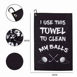 Toalla Deportiva de Microfibra con Diseño de Piña, Gruesa, Plegable en Tres Partes, Esencial para Golf - Product Image 5