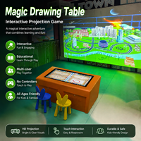 Table de dessin interactive multi-joueurs Magic Touch de 43 pouces avec projection pour centres d'éducation précoce et centres commerciaux