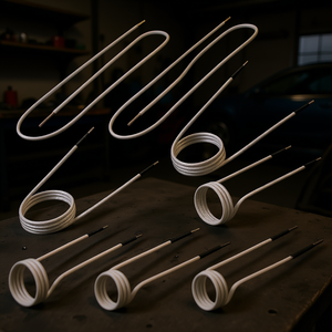 Kit de mini chauffe-inducteur magnétique 8 pièces, résistant à la chaleur, flexible, pour la réparation de carrosserie, l'élimination des boulons et écrous rouillés, AC 110 V, acier - Product Image 2