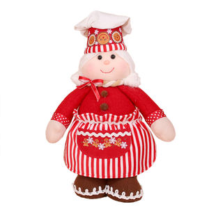 Zaves 12 pouces rouge blanc Chef père noël <span class=keywords><strong>mamie</strong></span> décorations de noël cuisine artisanat à la mode nouvel an 2025 usine - Product Image 6