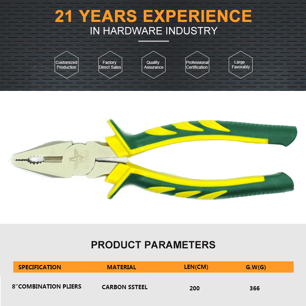 Wire Cutter Factory Price Hand Tool Lineman Pliers Easy to Work