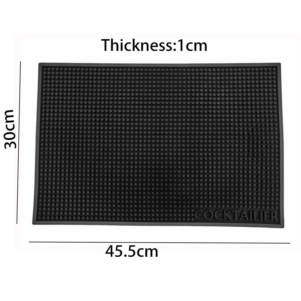 45.5x30.5x1cm black bar mat