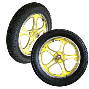 4.80/4.00-8 स्टील धुरा Wheelbarrow के लिए वायवीय रबर पहिया ट्राली गाड़ी - Product Image 5