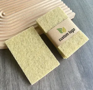 Zero Waste Eco Friendly Non Scratch Loofah Cellulose Sponge Kitchen Sisal Coconut Dishwashing Scouring Sponge Pad