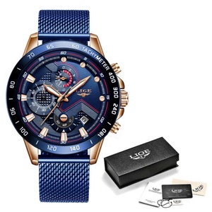 Relojes de Pulsera de Cuarzo para Hombre Lige 9929, Relojes de Lujo Luminosos de Acero Inoxidable Resistentes al Agua para Hombre - Product Image 6