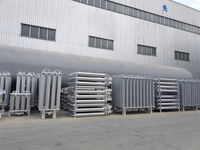 Vaporisateur d'air ambiant à azote liquide cryogénique en alliage d'aluminium de bonne qualité 400 Nm³/h, marque HTYJ, facile à utiliser, fabriqué en Chine