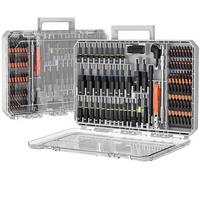 Jeu de tournevis à douille à impact magnétique de 86 pièces, acier au chrome-vanadium, acier S2, adaptateurs de douille métriques/SAE, tournevis à écrou à aile