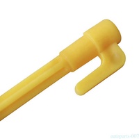 Outils de camping, piquets de tente en plastique, clous, piquets de sol pour le sable, accessoires de tente jaunes pour le camping en plein air, auvent de tente