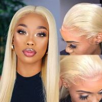 Perruque Lace Frontale HD sans colle 13x6 de 40 pouces, cheveux humains vierges bruts 613, couleur blonde, origine Inde et Cambodge, pour femmes