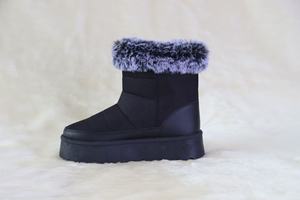 הגעה חדשה אופנה של נשים רך חם נוח עמיד למים פלטפורמה קרסול & חזה מגפי שלג חורף עם מחנאות קטיפה - Product Image 3