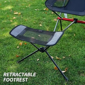 Silla Plegable Portátil con Reposapiés - Ultraportátil, Ergonómica, Plegable y Ajustable, para Camping, Playa y Actividades al Aire Libre - Product Image 3