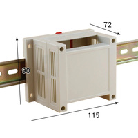 Caja de Conexiones Industrial para Riel DIN de 115 x 90 x 72 mm, Carcasa de Plástico ABS para Proyectos, Dispositivo de Automatización PLC, Cableado