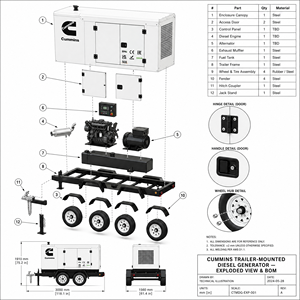 Générateur diesel Cummins silencieux 300 kW 200 kVA 205 kVA 300 kVA 400 kW 500 kVA 1000 kVA 1500 kVA pour centrale électrique - Prix - Product Image 6