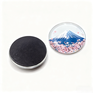 Custom 25 40Mm Dome Refrigerator Unique Artwork Gift for Events and Branding Glass <b>Fridge</b> Magnet - Product Image 4