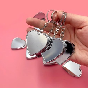 Espejo Compacto de Bolsillo de Metal Sublimable de Alta Calidad, Llavero Cosmético, Mini Espejo de <span class=keywords><strong>Maquillaje</strong></span> para Mujeres y Niñas - Product Image 2