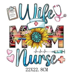 Custom Nurse Heat Transfers Ontwerpen Zeefdruk Stickers Ijzer Op Transfers Dtf Warmteoverdracht Klaar Om Te Drukken Voor T-Shirts