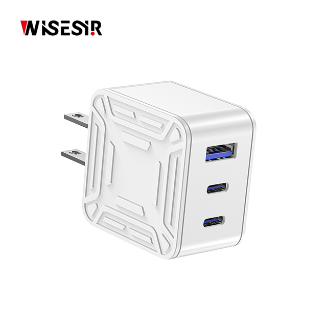 WISESIR High-Speed 70W GaN Wall Adapter PD USB Type-C Port Charger 5V/3A OVP Fast Charging OTP for Mobile Laptop US EU UK AU