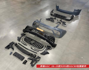 Kit carrosserie de pare-chocs de bonnes performances et de <span class=keywords><strong>prix</strong></span> pour Mercedes Benz classe <span class=keywords><strong>GLC</strong></span> X253 2015-2019 Changer pour <span class=keywords><strong>GLC</strong></span> <span class=keywords><strong>63</strong></span> <span class=keywords><strong>AMG</strong></span> - Product Image 2