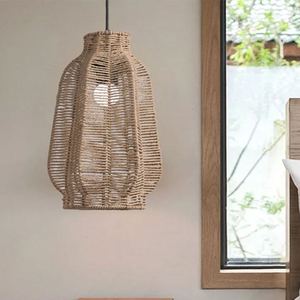Paper <b>Rope</b> Lampshade Bell Shape Yellow Asian Style Eco Friendly For Home Restaurant Tea Room - Product Image 1