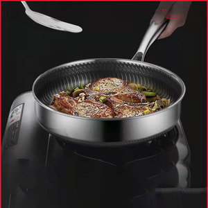 <strong>New</strong> High Quality 316/304 Stainless Steel Nonstick Frying <strong>Grill</strong> <strong>Pan</strong> Steak Skillet Non Stick Fry <strong>Pan</strong> for Restutrant - Product Image 4