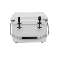 Glacière isotherme 20QT de qualité alimentaire, pratique et portable, avec motif lettres, pour le camping individuel, la pêche, la randonnée et le stockage de glace