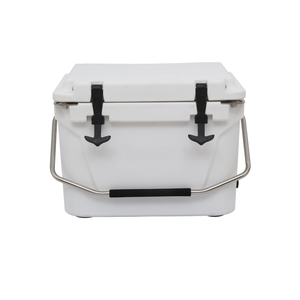Convenience and Portability 20QT Thermal Food Grade Cooler <b>Box</b> with Letter Pattern for Solo <b>Camping</b> Fishing Hiking Ice <b>Storage</b> - Product Image 6
