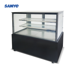 Vitrine Réfrigérée Carrée à Température Unique à Refroidissement Direct avec LED pour Gâteaux et Desserts, Équipement de Réfrigération pour Chocolats et Bonbons - Product Image 2