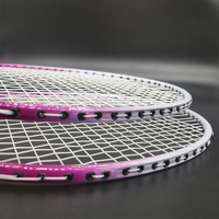 Ensemble de raquettes de badminton de sport d'approvisionnement d'usine en gros personnaliser le logo raquettes de badminton pour s'amuser en famille
