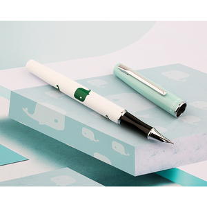 MAJOHN Xingzhi stylo à plume de baleine bleue pour étudiants, écriture et pratique de la peinture de cuisson en métal, stylo à plume d'art fabriqué en chine - Product Image 5
