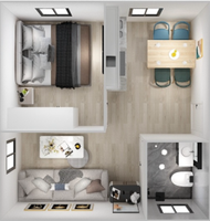 Casa Contenedor Modular Prefabricada Expandible de Bajo Costo, Diseño de Dos Niveles, Moderna, Pequeña, para Oficina, Hotel, Uso con Panel Sándwich