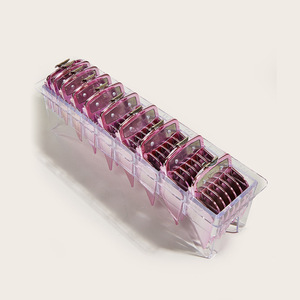 Tondeuse à cheveux électrique rose violette avec peignes de positionnement, pour usage domestique, fonction de sécurité - Product Image 3