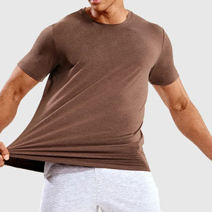 High Quality Eco-Friendly Lightweight Breathable Men Gym T shirt New Arrival Custom Made Low Moq Fitness T Shirt For Gym Use - Product Image 4