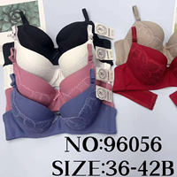 Soutien-gorge push-up à imprimé floral et dentelle pour femme Tiger Underwear, grandes tailles 38-44B, avec armatures confortables