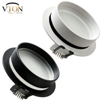 Boîtier de spot encastré moderne en aluminium GU10 MR16 IP44, cadre de module LED, luminaire de plafond, lampe de remplacement