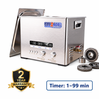 Máquina de Limpieza Ultrasónica de Gran Capacidad para Taller de Ferretería, Desengrasante, 15L, 360W, 400W, 40kHz, Válvula de Drenaje, Preajustes P1-P3, Temporizador 1-99