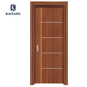 <span class=keywords><strong>Puerta</strong></span> de <span class=keywords><strong>Madera</strong></span> Maciza de Roble de <span class=keywords><strong>Dos</strong></span> Paneles con Revestimiento de PVC y MDF para Interiores - Product Image 4