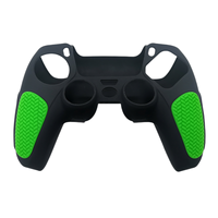 Coque de protection ergonomique bicolore anti-transpiration avec découpes précises et antidérapante en silicone pour manette PS5 DualSense