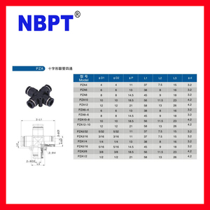 Conector de Tubo de Liberación Rápida de Plástico de <span class=keywords><strong>4</strong></span> Vías, Conector Neumático de <span class=keywords><strong>4</strong></span> Puertos de <span class=keywords><strong>1</strong></span>/<span class=keywords><strong>4</strong></span>\" de Conexión Rápida <span class=keywords><strong>para</strong></span> Mangueras de <span class=keywords><strong>Aire</strong></span>, Conector de Tubo de Cuatro Vías - Product Image 5