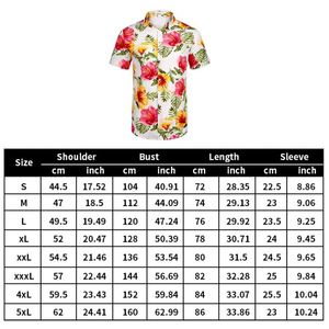 Camisa Hawaiana 2025 para Hombre, Diseño Personalizado Promocional, Estampado Floral, Manga Corta, para Playa, Verano - Product Image 4