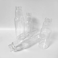 Nouvelle conception de bouteille en verre pour jus, boissons, café froid, lait, 16 oz, 27 oz, 32 oz, bouteille en verre à large ouverture, gobelet sportif
