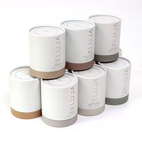 Custom Logo Small Round Paper Tube Box for Cosmetic Candle Eco Friendly Cylinder Packaging Box