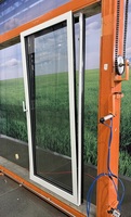 Fenêtre à battant basculant à triple vitrage, à rupture de pont thermique, en aluminium, à verre trempé, à économie d'énergie, de profil mince