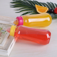 Bouteilles de lait pour adultes et bébés en plastique PET de haute qualité sans BPA de 280 ml et 400 ml avec tétine à vendre