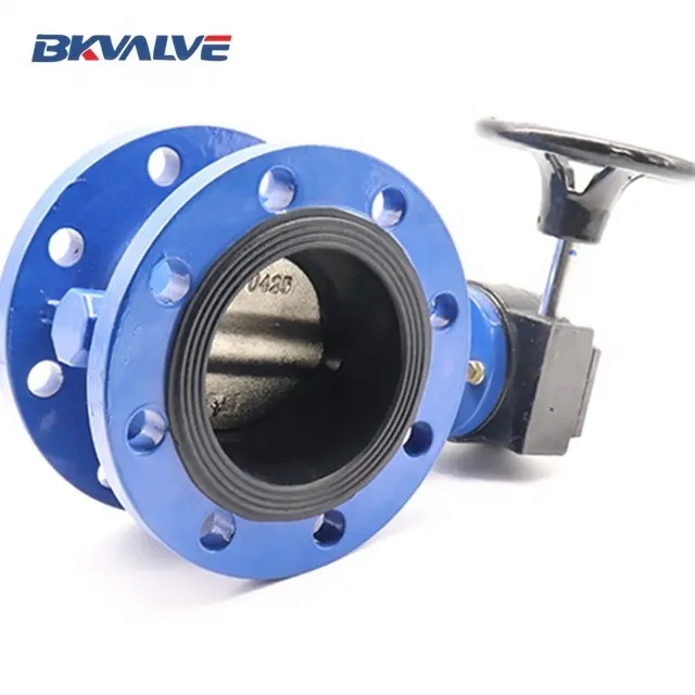 QT450 body ss304 disc epdm seat ss416 stem worm gear flange butterfly valve