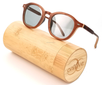 Lunettes de soleil en bois classiques 100% faites à la main avec verres polarisés et logo personnalisé CNC