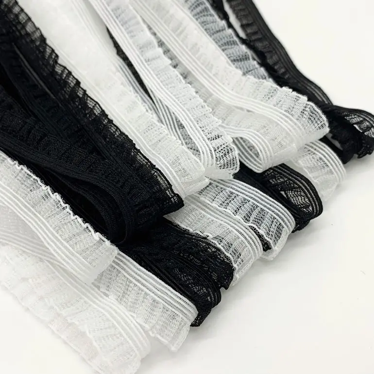Soutien-gorge sous-vêtements dentelle garniture décoration élastique sangle ceinture crochet dentelle bord élastique sangle pour sous-vêtement vêtement