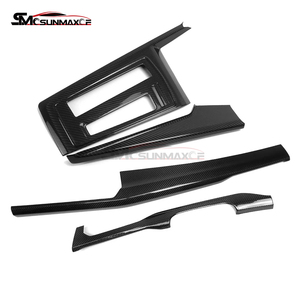 Sunmax pour VW <span class=keywords><strong>Golf</strong></span> <span class=keywords><strong>8</strong></span> MK8 GTE GTI <span class=keywords><strong>GTD</strong></span> R/Rline 2020-2022 LHD fibre de carbone sèche intérieur Central panneau de changement de vitesse couverture de cadre - Product Image 5